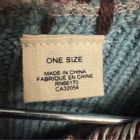 Anthropologie Sleeping on Snow Patchwork Hooded Cape‎ Shawl Rare Sweater Boho - Picture 4 of 14